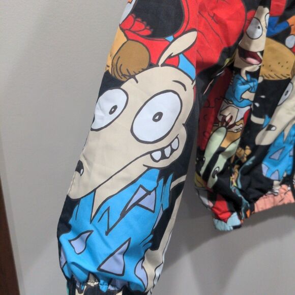 Members Only x Nickelodeon Hooded Full Zip Jacket Size M Rugrats Spongebob Rocko - Picture 6 of 13